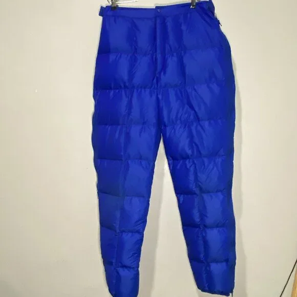 VINTAGE PATAGONIA Down Puffer Pants Full L - Picture 1 of 6